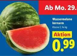 Lidl Wassermelone kernarm Angebot