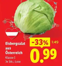 Lidl Eisbergsalat aus Österreich Angebot