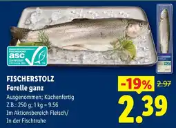 Lidl Fischzucht forelle ganz Angebot