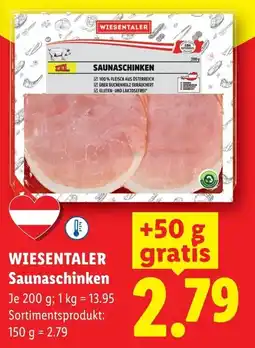 Lidl Wiesentaler saunaschinken Angebot