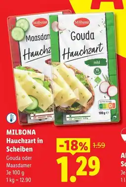 Lidl Milbona hauchzart in scheiben Angebot