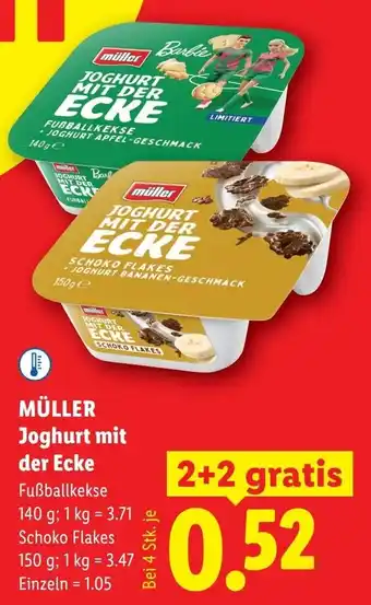 Lidl Müller joghurt mit der ecke Angebot