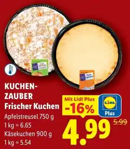Lidl Kuchen zauber frischer kuchen Angebot