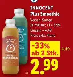 Lidl Innocent plus smoothie Angebot