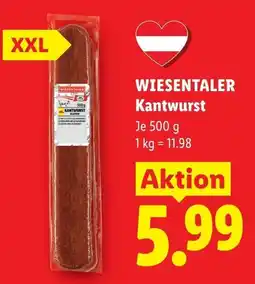 Lidl Wiesentaler kantwurst Angebot