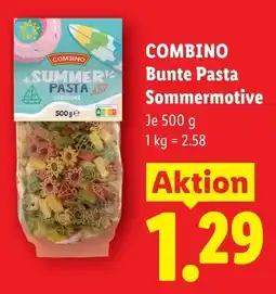Lidl Combino bunte pasta sommermotive Angebot