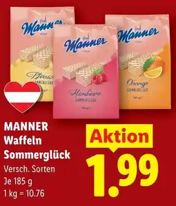 Lidl Manner waffeln sommerglück Angebot