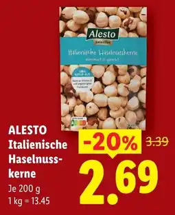 Lidl Alesto italienische haselnuss kerne Angebot