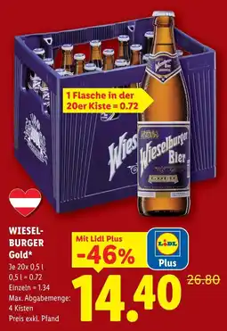 Lidl Wiesel burger gold Angebot
