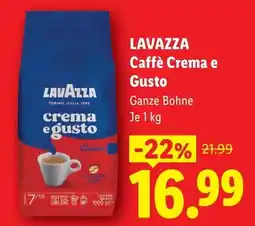 Lidl Lavazza caffè crema e gusto Angebot