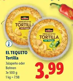 Lidl El tequito tortilla Angebot