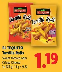 Lidl El tequito tortilla rolls Angebot