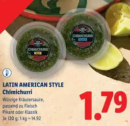 Lidl Latin american style chimichurri Angebot