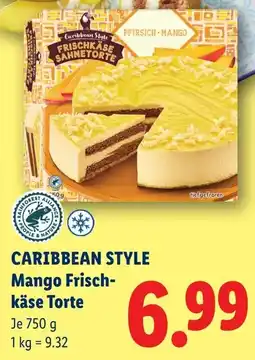 Lidl Caribbean style mango frisch käse tort Angebot