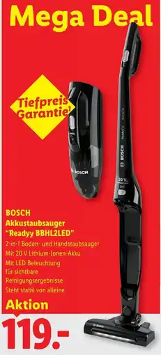 Lidl Bosch akkustaubsauger readyy bbhl2led Angebot