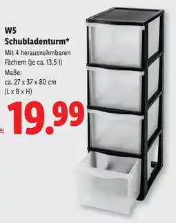 Lidl W5 schubladenturm Angebot