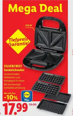 Lidl Silvercrest sandwichmaker Angebot