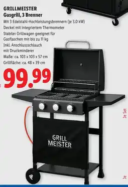 Lidl Grillmeister gasgrill 3 brenner Angebot