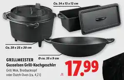 Lidl Grillmeister gusseisen grill kochgeschirr Angebot