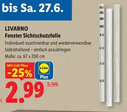 Lidl Livarno fenster sichtschutzfolie Angebot