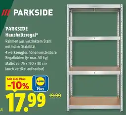 Lidl Parkside haushaltsregal Angebot