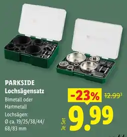 Lidl Parkside lochsägensatz Angebot