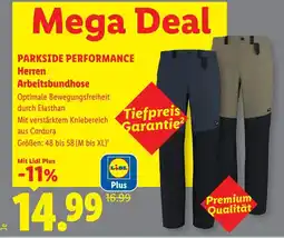 Lidl Parkside performance herren arbeitsbundhose Angebot