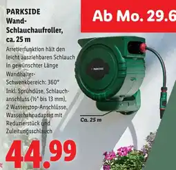 Lidl Parkside wand schlauchaufroller Angebot