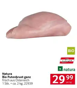 Transgourmet Natura Bio Putenbrust Angebot
