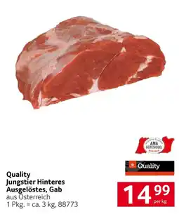 Transgourmet Quality Jungstier Hinteres Ausgelöstes, Gab Angebot