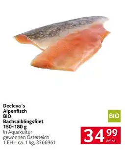 Transgourmet Decleva's Alpenfisch BIO Bachsaiblingsfilet Angebot