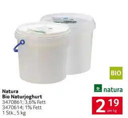 Transgourmet Natura Bio Naturjoghurt Angebot