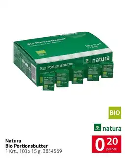 Transgourmet Natura Bio Portionsbutter Angebot