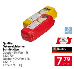 Transgourmet Quality Osterreichischer Schnittkäse Angebot