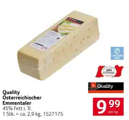 Transgourmet Quality Österreichischer Emmentaler Angebot
