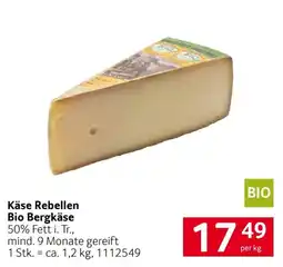 Transgourmet Käse Rebellen Bio Bergkäse Angebot