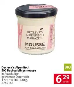 Transgourmet Decleva's Alpenfisch BIO Bachsaiblingsmousse Angebot
