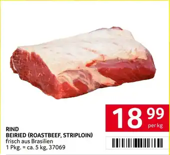 Transgourmet Rind beiried (roastbeef, striploin) Angebot
