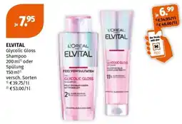 Müller Elvital Glycolic Gloss Shampoo oder Spülung Angebot