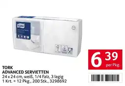 Transgourmet Tork advanced servietten Angebot
