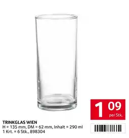 Transgourmet Trinkglas wien Angebot