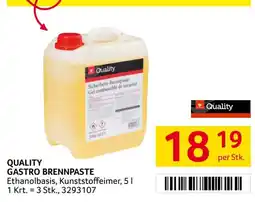 Transgourmet Quality gastro brennpaste Angebot