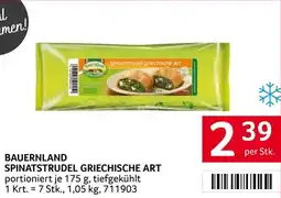 Transgourmet Bauernland spinatstrudel griechische art Angebot