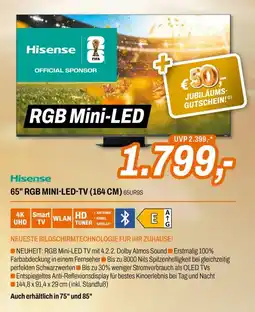 Expert Hisense 65" rgb mini-led-tv (164 cm) 65ur9s Angebot