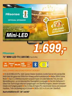 Expert Hisense 75" mini-led-tv (189 cm) 75u7s pro Angebot