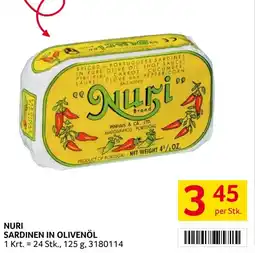 Transgourmet Nuri sardinen in olivenöl Angebot