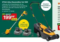 Lagerhaus STIGA Akku-Rasenmäher Set 136E Angebot