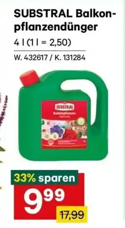 Lagerhaus SUBSTRAL Balkon- pflanzendünger Angebot