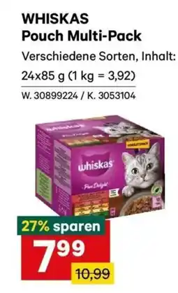 Lagerhaus Whiskas pouch multi-pack Angebot