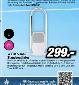 Red Zac Canvac standventilator Angebot